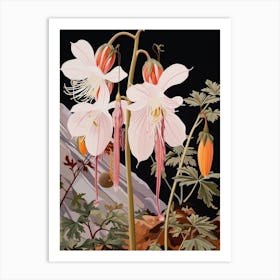 Flower Illustration Columbine 2 Art Print