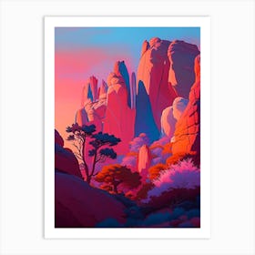 Garden Of The Gods Dreamy Sunset Art Print