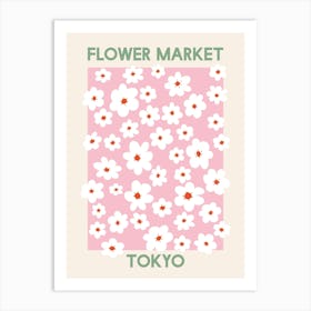 Flower Market Tokyo Art Print