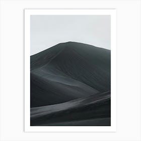 Black Sand Dunes Art Print