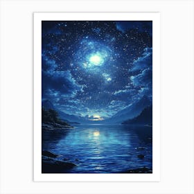 Sky At Night Art Print