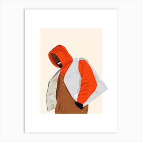 Kanye Puffer Art Print