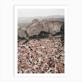 Meteora Village Art Print