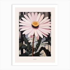 Flower Illustration Daisy 4 Poster Art Print