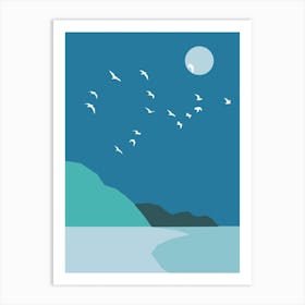 Night Flock Art Print