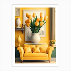 Yellow Tulips 1 Art Print