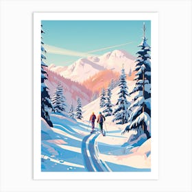 Are In Sweden, Ski Resort Illustration 2 Art Print