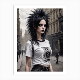 Punk Girl Art Print