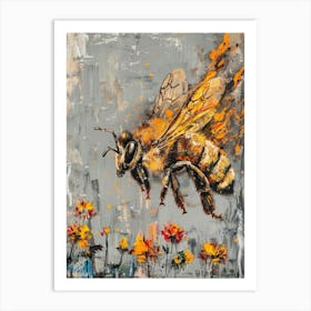 Bee Fire Art Print