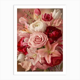 Bouquet Of Roses 3 Art Print