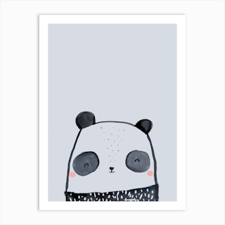 Inky Panda Art Print