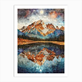 Mountain Reflected Art Print