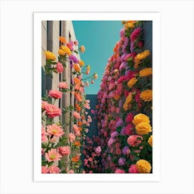 Default Flowers In Animation Like Walls 1 (3) Art Print