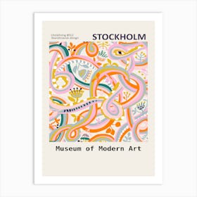 Botanical dopamine Exhibition Stockholm Art Print