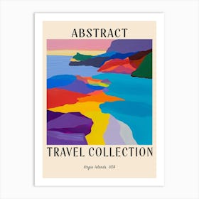 Abstract Travel Collection Poster Virgin Islands Us 2 Art Print