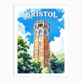 Bristol Retro Vintage Travel V 04 Art Print