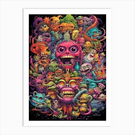 Monsters 1 Art Print