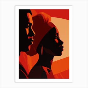 Man And A Woman 1 Art Print