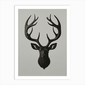 Deer Head 1 Art Print