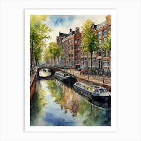 Amsterdam Canal 5 Art Print