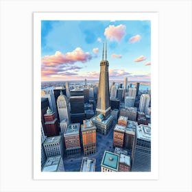 Cityscape Dreams Art Print