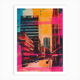 Leeds Retro Polaroid Inspired 2 Art Print