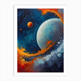 Space Painting Art Print