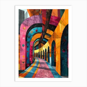 Tunnels Art Print