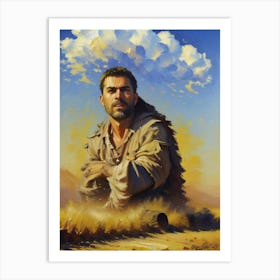 Man In The Desert Art Print