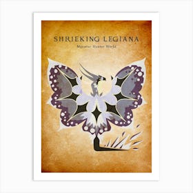 Shrieking Legiana Vintage Art Print