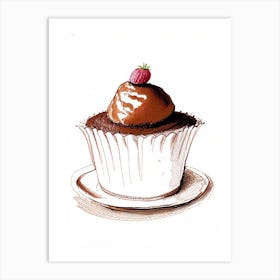 Chocolate Soufflé Bakery Product Quentin Blake Illustration 1 Art Print