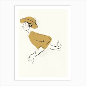 Yellow Hat Art Print