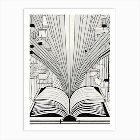 Open Book Art Print