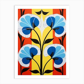 Flower Motif Painting Morning Glory 2 Art Print