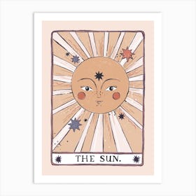 Tarot Card Sun Art Print