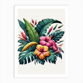 Tropical Botanical Art Print