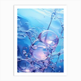 Water Bubbles Art Print