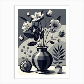 Flowers In A Vase 135 Art Print