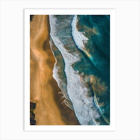 Aerial View Of A Beach 125 Art Print