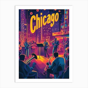 Chicago Jazz 3 Art Print