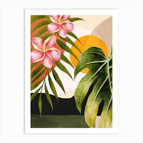 Abstract Tropical Art 6 Art Print