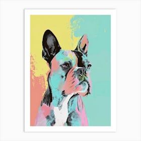 French Bulldog Pastel Illustration Art Print