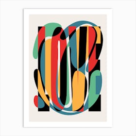 Love Abstract Art Minimalist Design Art Print