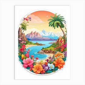 Tropical Paradise Art Print