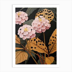 Flower Illustration Lantana 2 Art Print