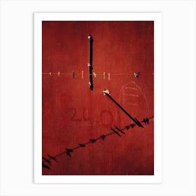 The Red Wall Art Print