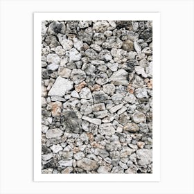 Stone Wall Texture Art Print