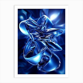 Abstract Blue Abstract Art Art Print