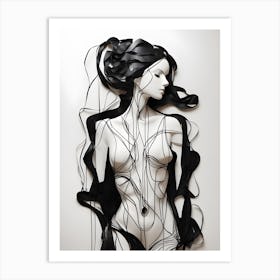 Wire Sculpture 3 Art Print