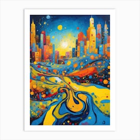 Jazz Of The Night Sky Art Print